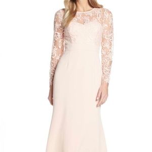 Eliza J Embroidered Bodice Evening Gown